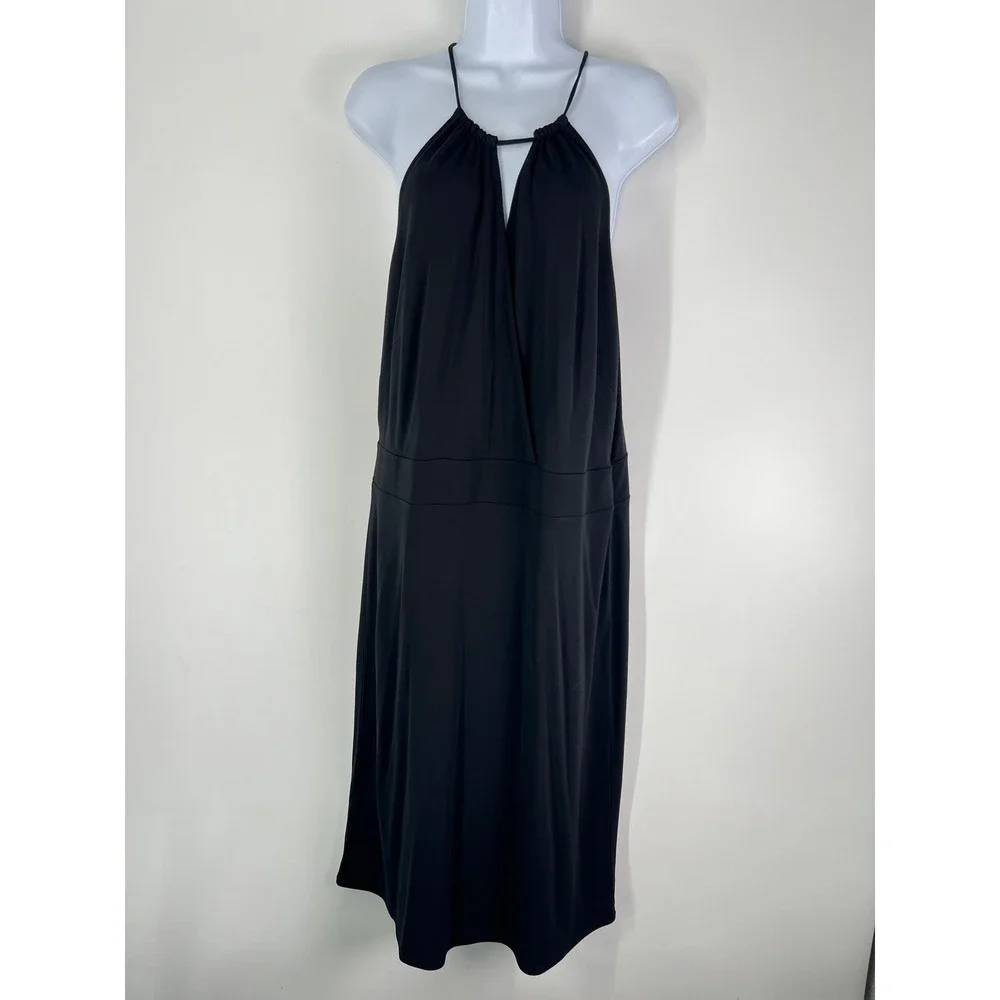 LOFT Black Halter Midi Dress - Picture 10 of 12